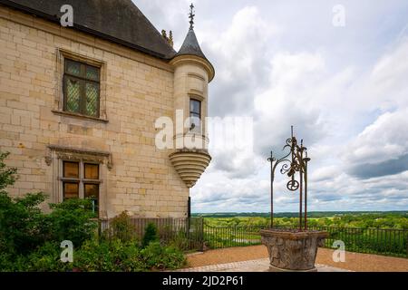 Le Chateau de Chaumont-sur-Loire. Domaine de Chaumont-sur-Loire, Centre-Val de Loire, Frankreich. Stockfoto