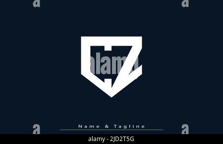 Alphabet Buchstaben Initialen Monogramm Logo CZ , ZC Stock Vektor