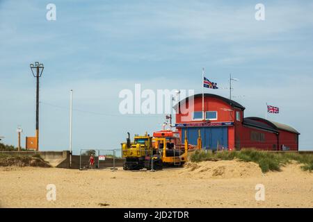 Caister-on-Sea Rettungsboot Station Stockfoto