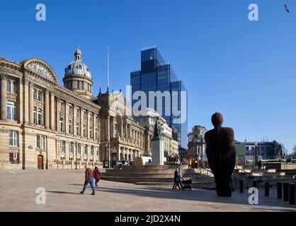 Übersicht vom Victoria Square. 103 Colmore Row, Birmingham, Großbritannien. Architekt: Doone Silver Kerr, 2022. Stockfoto