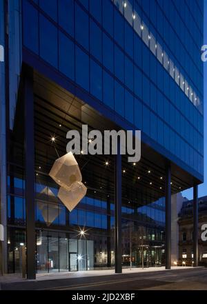 Insgesamt Blick auf die Straße. 103 Colmore Row, Birmingham, Großbritannien. Architekt: Doone Silver Kerr, 2022. Stockfoto