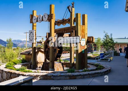 Wasseruhr in der Royal Gorge in Colorado Stockfoto