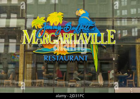 Jimmy Buffett's Margaritaville Restaurant und Resort am Times Square Manhattan NYC Stockfoto