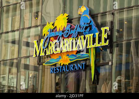 Jimmy Buffett's Margaritaville Restaurant und Resort am Times Square Manhattan NYC Stockfoto