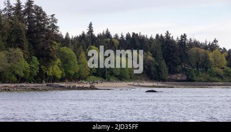 Third Beach im Stanley Park, Downtown Vancouver Stockfoto