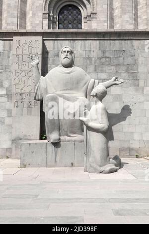 Das Mesrop Mashtots Institute of Ancient Manuscripts, Jerewan, Armenien Stockfoto