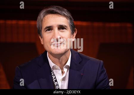 Paris, Frankreich. 17.. Juni 2022. THALES Patrice Caine spricht während der Technologie-Startups und Innovationsmesse VivaTech am 17. Mai 2022 in Paris. Foto von Raphael Lafargue/ABACAPRESS.COM Quelle: Abaca Press/Alamy Live News Stockfoto