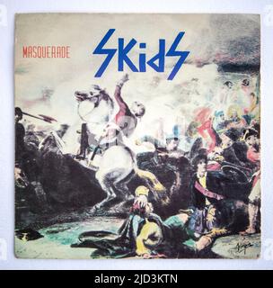 Bildercover der sieben Zoll großen Einzelversion von Masquerade von Skids, die 1979 veröffentlicht wurde Stockfoto