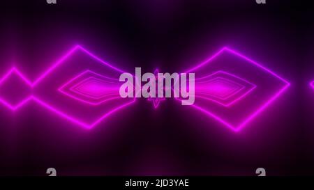 Violette Neonlichter. Computer erzeugt 3D Rendering Stockfoto