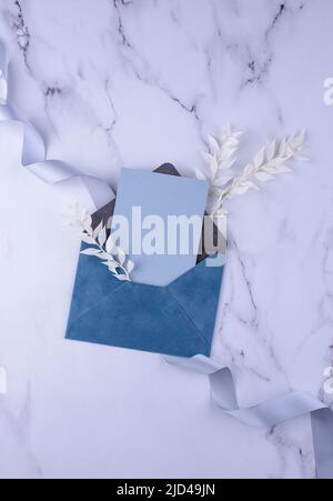 Hochzeitseinladungskarte. Speichern Sie das Datumskonzept Stockfoto