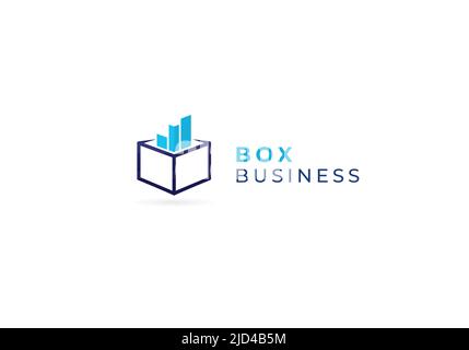 Logo-Design für kreatives Wachstum im Marketing Stock Vektor