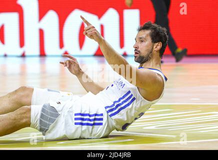 Madrid, Spanien. 17.. Juni 2022. 17.. Juni 2022; Wizink Center; Madrid; Spanien; Liga Endesa ACB; Playoff; Finale 3; Real Madrid vs. Barça; Sergio Llull (Madrid) 900/Cordon Press Credit: CORDON PRESS/Alamy Live News Stockfoto