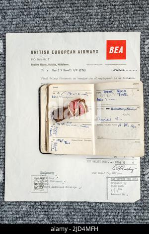 Wisborough Green, Juni 10. 2022: Eine Zigarre, die 1963 von Sir Winston Churchill auf einem Flug nach Nizza geraucht wurde, wird bei Bellman's Auctioneers in West zum Verkauf angeboten Stockfoto