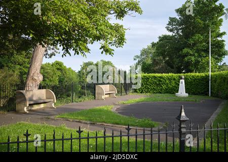 Memorial Garden Alexandra Park Rectory Road Penarth South Wales Stockfoto