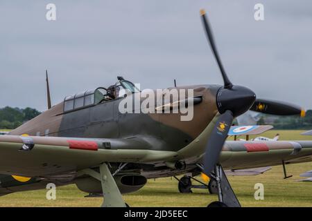 London, Großbritannien. 18.. Juni 2022. Die Duxford Summer Air Show im Imperial war Museum (IWM) Duxford. Kredit: Guy Bell/Alamy Live Nachrichten Stockfoto