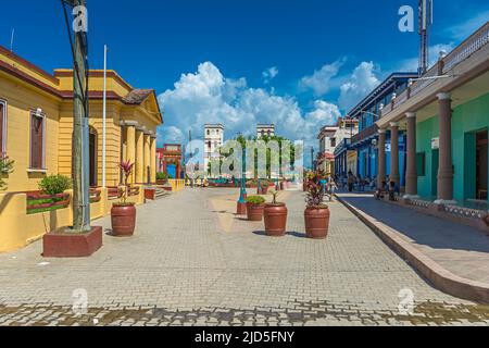 Das Stadtzentrum von Baracoa, Kuba Stockfoto