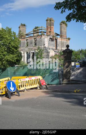 Old Derelect Building Bridgeman Road Penarth South Wales Großbritannien Stockfoto