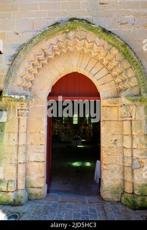 Die Abtei von Saint-Martin. Massay Kloster, Massay ist eine Gemeinde im Département Cher in der Region Centre-Val de Loire in Frankreich. Der Benediktiner A Stockfoto