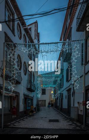 Weihnachten in Funchal Stockfoto