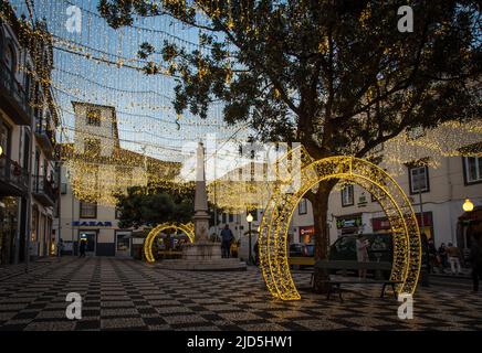 Weihnachten in Funchal Stockfoto