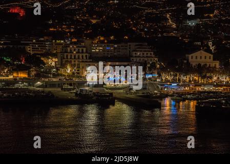 Weihnachten in Funchal Stockfoto