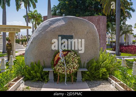 Fidel Castros Friedhof und Mausoleum auf dem Santa Ifigenia Friedhof in Santiago de Cuba, Kuba Stockfoto