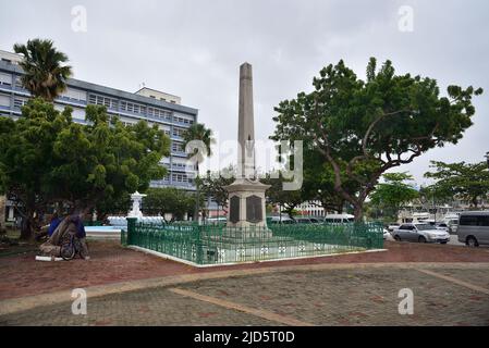 BRIDGETOWN, BARBADOS; 19. Februar 2020: National Heroes Square - eine von vielen historischen Stätten in Bridgetown Barbados Stockfoto