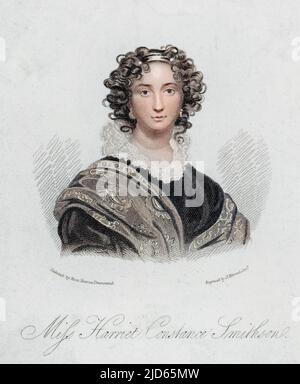 HARRIET SMITHSON (1800-1854) Irische Schauspielerin; Ehefrau von Hector Berlioz Colorized Version von : 10003054 Stockfoto