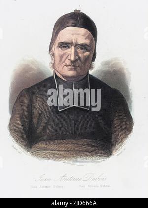 Jean Antoine Dubois (1765-1848), ein französischer katholischer Missionar in Indien. Kolorierte Version von : 10005087 Datum: Ca. 1830 Stockfoto