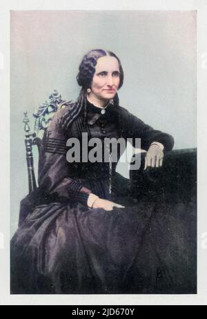 MARY BAKER EDDY (1821 - 1910), Gründerin von Christian Science. Kolorierte Version von : 10012623 Datum: Ca. 1867 Stockfoto