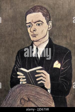 THOMAS STEARNS ELIOT amerikanischer Schriftsteller Colorized Version von : 10046493 Datum: 1888 - 1965 Stockfoto