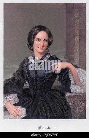 CHARLOTTE BRONTE (1816 - 1855), britische Autorin Colorized Version of : 10041106 Stockfoto