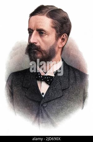 Lord GEORGE FRANCIS HAMILTON Schottischer Staatsmann, Staatssekretär. Kolorierte Version von : 10160287 Datum: 1845 - 1927 Stockfoto