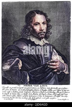 PETER VAN LINT Flämischer Künstler aus Antwerpen, bekannt für Porträts und historische Szenen, religiös oder profane. Kolorierte Version von : 10163310 Datum: 1609 - 1890 Stockfoto