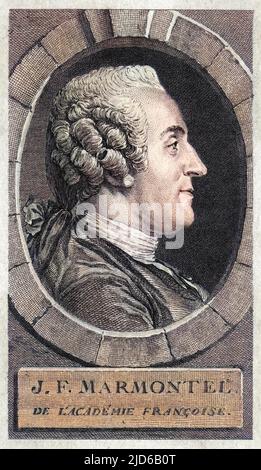 JEAN FRANCOIS MARMONTEL Französischer Schriftsteller Colorized Version von : 10164525 Datum: 1773 - 1799 Stockfoto