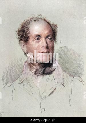 THOMAS MOORE Irischer Schriftsteller mit seinem Autograph Colorized Version von : 10166078 Datum: 1779 - 1852 Stockfoto