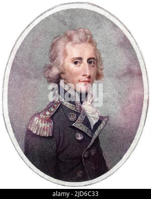 CHARLES EDMUND NUGENT britischer Marineoffizier Colorized Version von : 10167969 Datum: 1759 - 1844 Stockfoto