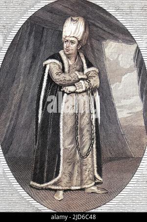 JOHN PHILIP KEMBLE Schauspieler als Bajazet in Rowe's Tamerlane. Kolorierte Version von : 10169056 Datum: 1757 - 1823 Stockfoto