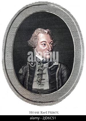 HUGH PERCY, earl und zweiter Herzog von NORTHUMBERLAND Soldat und Staatsmann Colorized Version von : 10167656 Datum: 1742 - 1817 Stockfoto