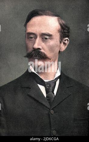 ROBERT EDWIN PEARY amerikanischer Forscher in der Arktis, dessen Ansprüche noch in Frage stehen. Kolorierte Version von : 10172231 Datum: 1856 - 1920 Stockfoto