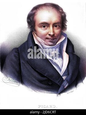 LOUIS-BENOIT PICARD Französischer Schriftsteller Colorized Version von : 10172621 Datum: 1769 - 1828 Stockfoto