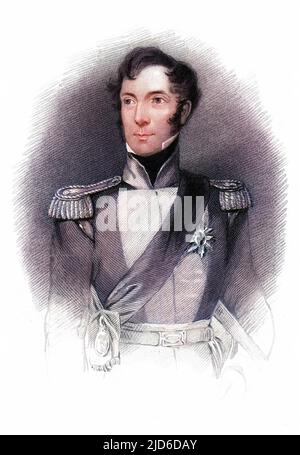 CHARLES GORDON LENNOX, fünfter Herzog von RICHMOND (1791 - 1860), Soldat und Staatsmann Colorized Version of : 10174156 Stockfoto