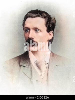 GEORGE GISSING George Robert Gissing, englischer Schriftsteller. Kolorierte Version von : 10231673 Datum: 1857 - 1903