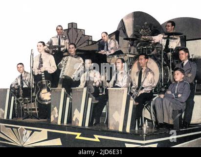 Oscar Rabin und seine Romany Band, 1936 Colorized Version von : 10513630 Datum: 1936 Stockfoto