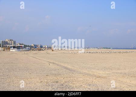 September 14 2021 - Constanta,Mamaia in Rumänien: Beliebter Touristenort am Schwarzen Meer Stockfoto