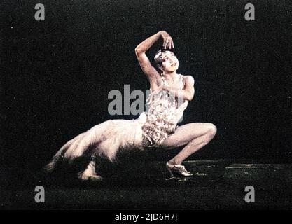 Josephine Baker (1906 - 1975), tanzend in der Filmproduktion 'Tondeleyo'. Kolorierte Version von: 10216167 Datum: 1928 Stockfoto