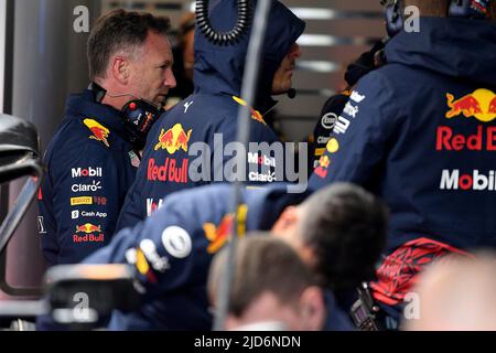 06/18/2022, Circuit Gilles-Villeneuve, Montreal, FORMEL 1 AWS GRAND PRIX DU CANADA 2022, im Bild Teamchef Christian Horner (Red Bull Racing Honda) Stockfoto