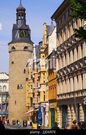 Deutschland, Sachsen-Anhalt, Halle, Leipziger Turm, Stockfoto