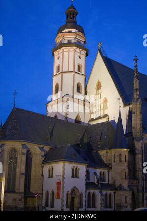 Deutschland, Sachsen, Leipzig, Tomaskirche, Thomaskirche, Stockfoto