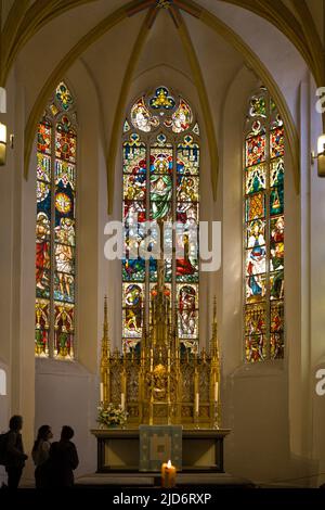 Deutschland, Sachsen, Leipzig, Tomaskirche, Thomaskirche, Innen, Stockfoto